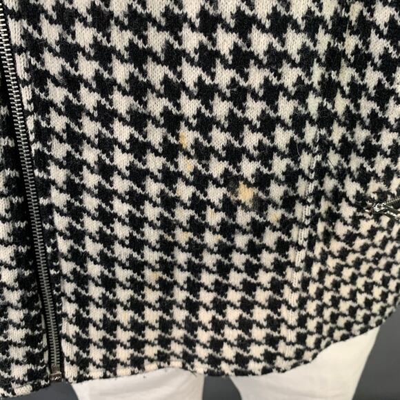 LAUREN by RALPH LAUREN Size XXXL Black Off White Wool Zip Pockets Jacket - Picture 8 of 11